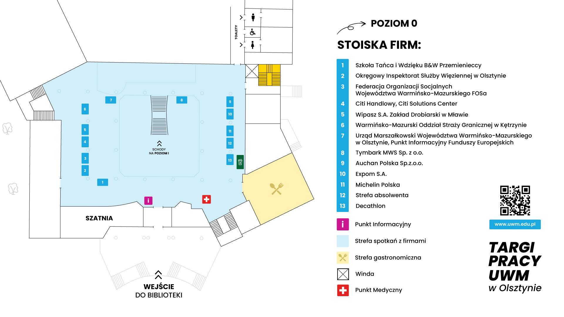 Mapa wystawców - parter